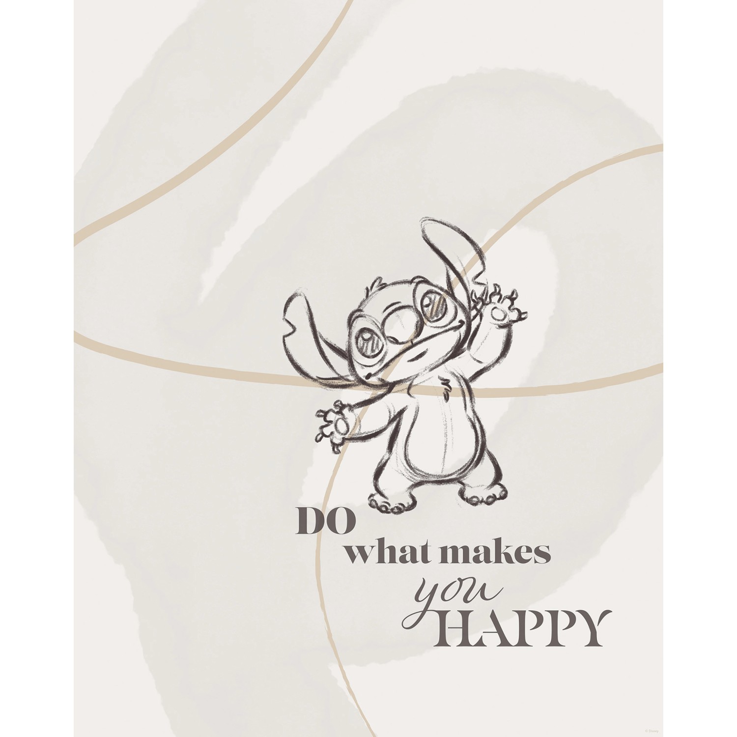 Komar Plakát Disney Lilo and Stitch Do What Makes You Happy 40 x 50 cm