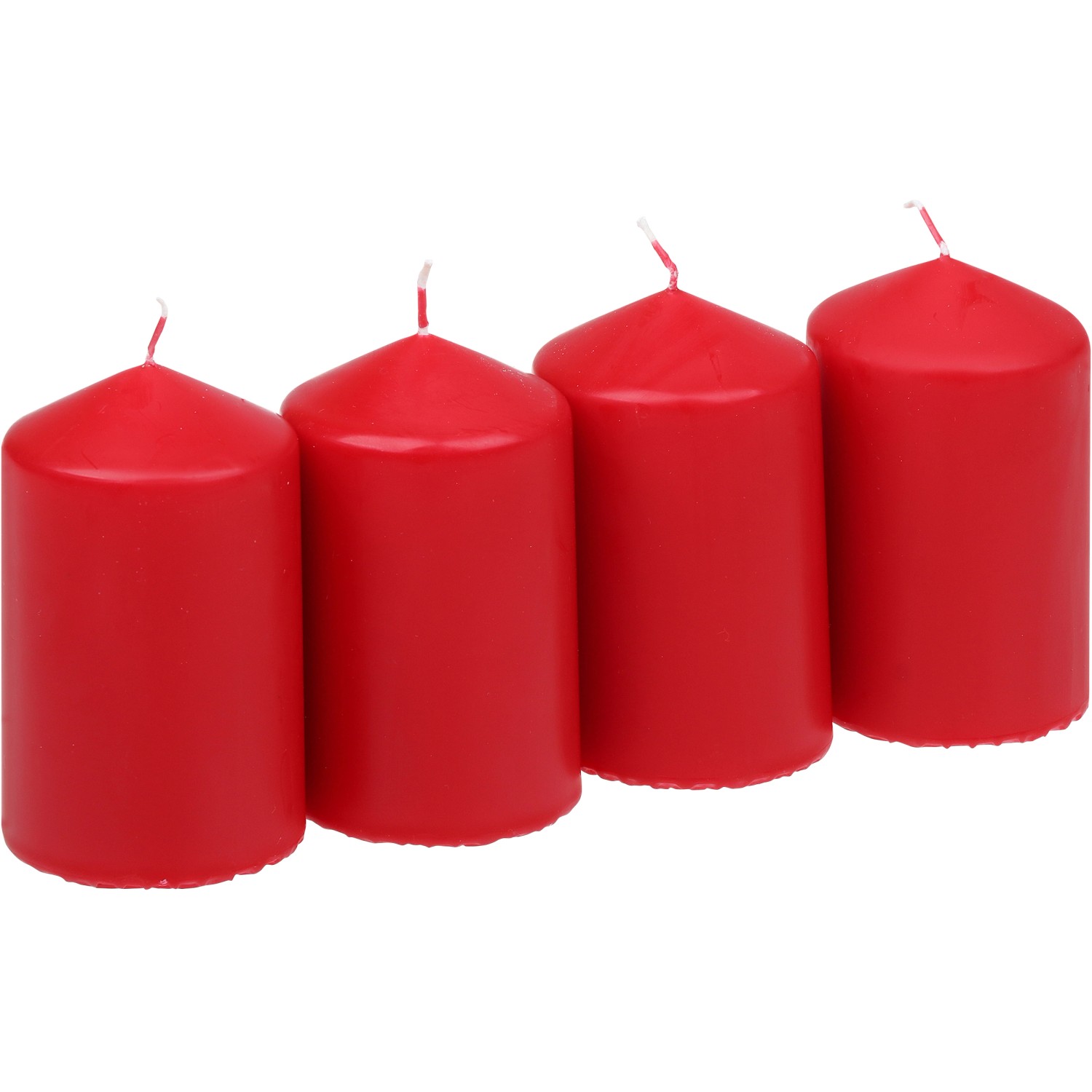 Steinhart Válcová svíčka rubínová 4 ks, pr. 57 x 100 mm