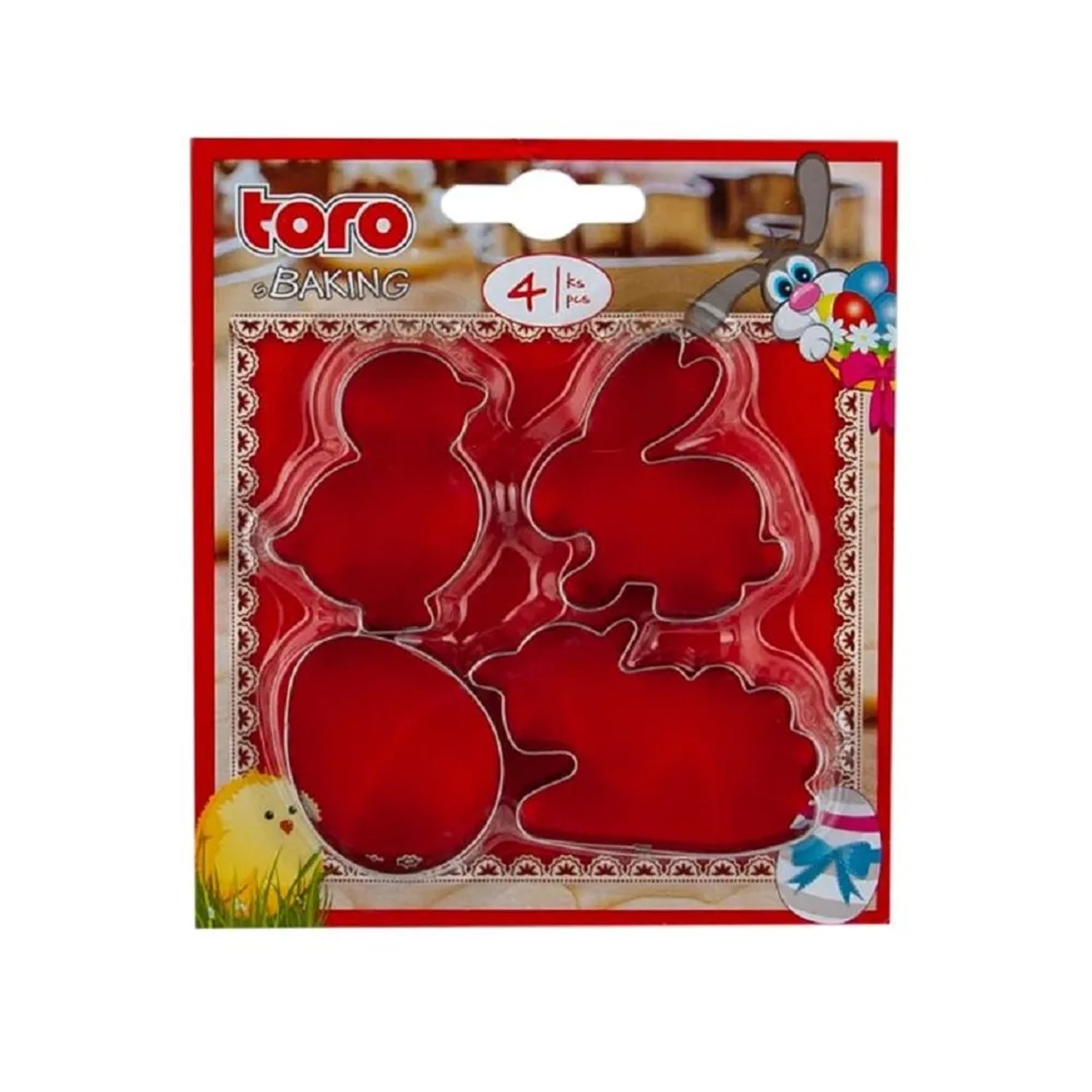 Toro Vykrajovátka velikonoční ovce, kuře, králík, vejce, 4 ks