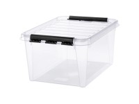 SmartStore Skladovací box Classic s víkem, transparentní, 39 x 50 x 26 cm, 31 l