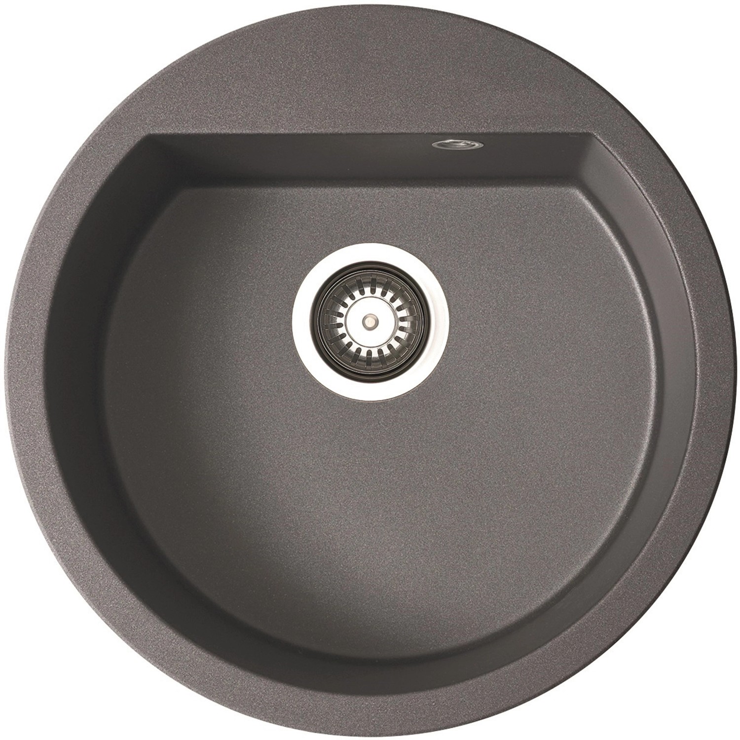 Pyramis Granitový dřez Alazia 1B, iron grey, pr. 51 cm