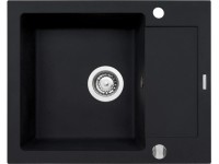 Pyramis Granitový dřez s odkapávačem Mido 1B 1D, volcano, 62 x 50 cm Pyramis Granitový dřez s odkapávačem Mido 1B 1D, volcano, 62 x 50 cm