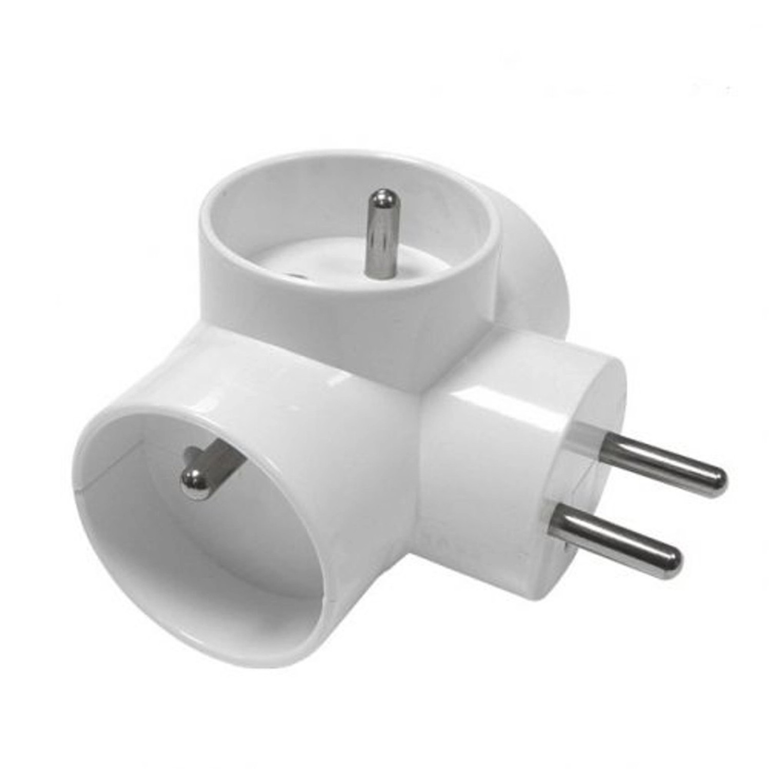 Rozbočka kulatá, 3x zásuvka