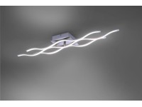 Just Light. Chytré stropní svítidlo Wave (Lola), ocel, 16 x 87,6 cm Just Light. Chytré stropní svítidlo Wave (Lola), ocel, 16 x 87,6 cm