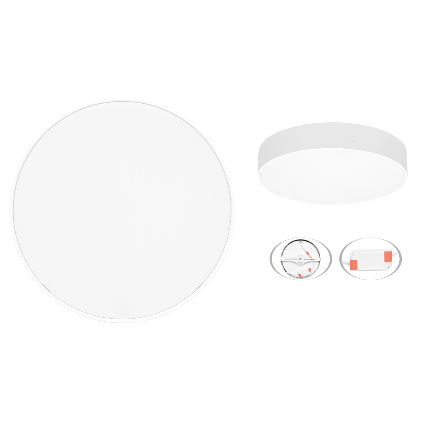 Ecolite LED stropní svítidlo TERA bílé 48 W, 3900 lm, 4100 K, pr. 30 x 4,5 cm