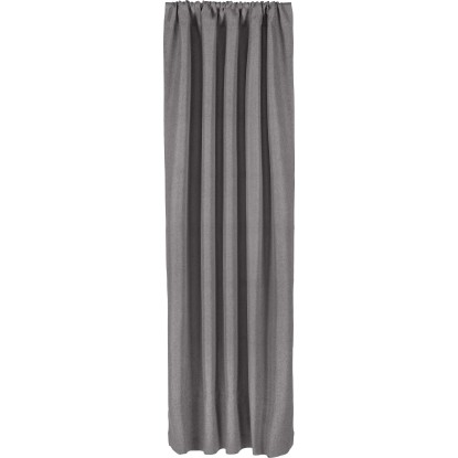 OBI Závěs s tunelem, tmavě šedý, 2 ks, 135 x 250 cm