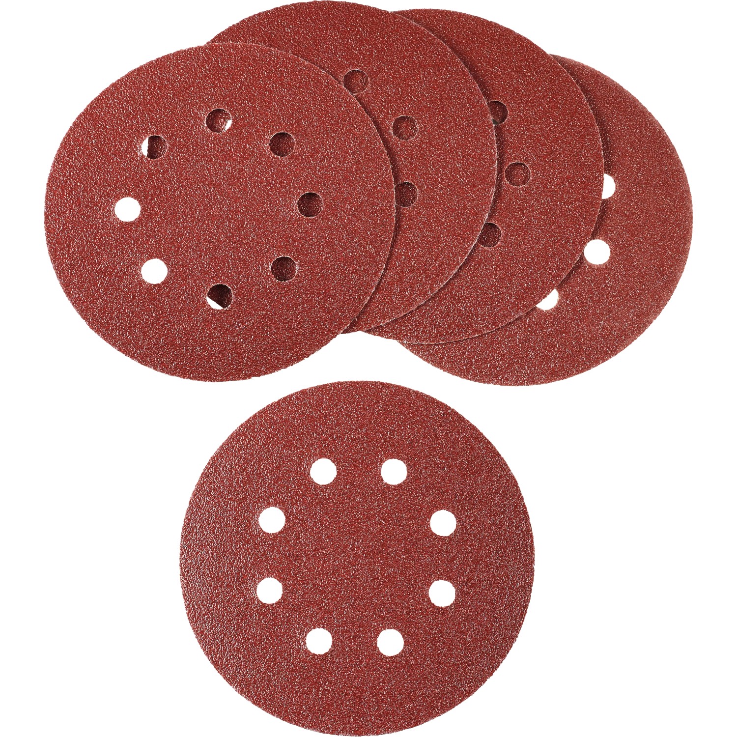 LUX Brusná podložka pro excentrické brusky K240 děrovaná, 5 ks, pr. 125 mm