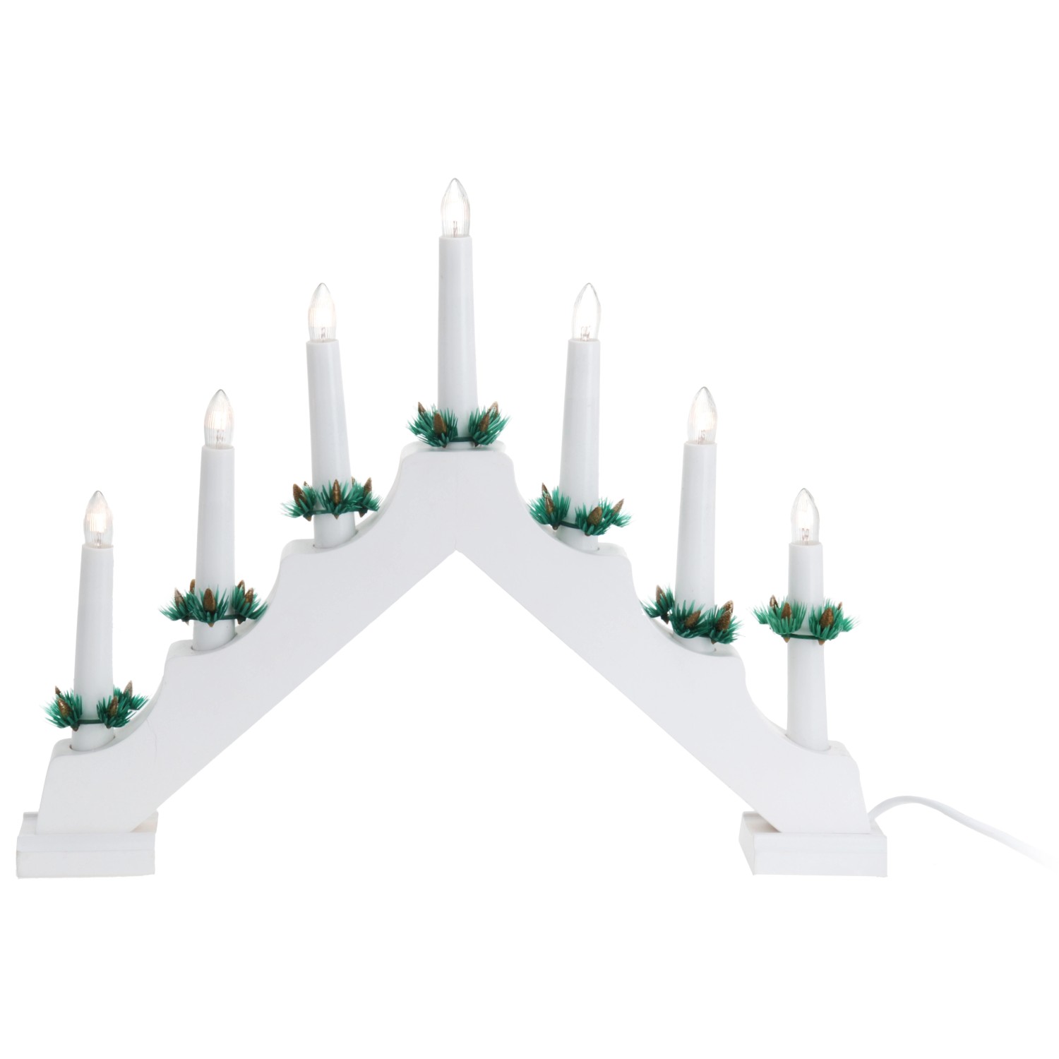 LED světelný oblouk ze dřeva