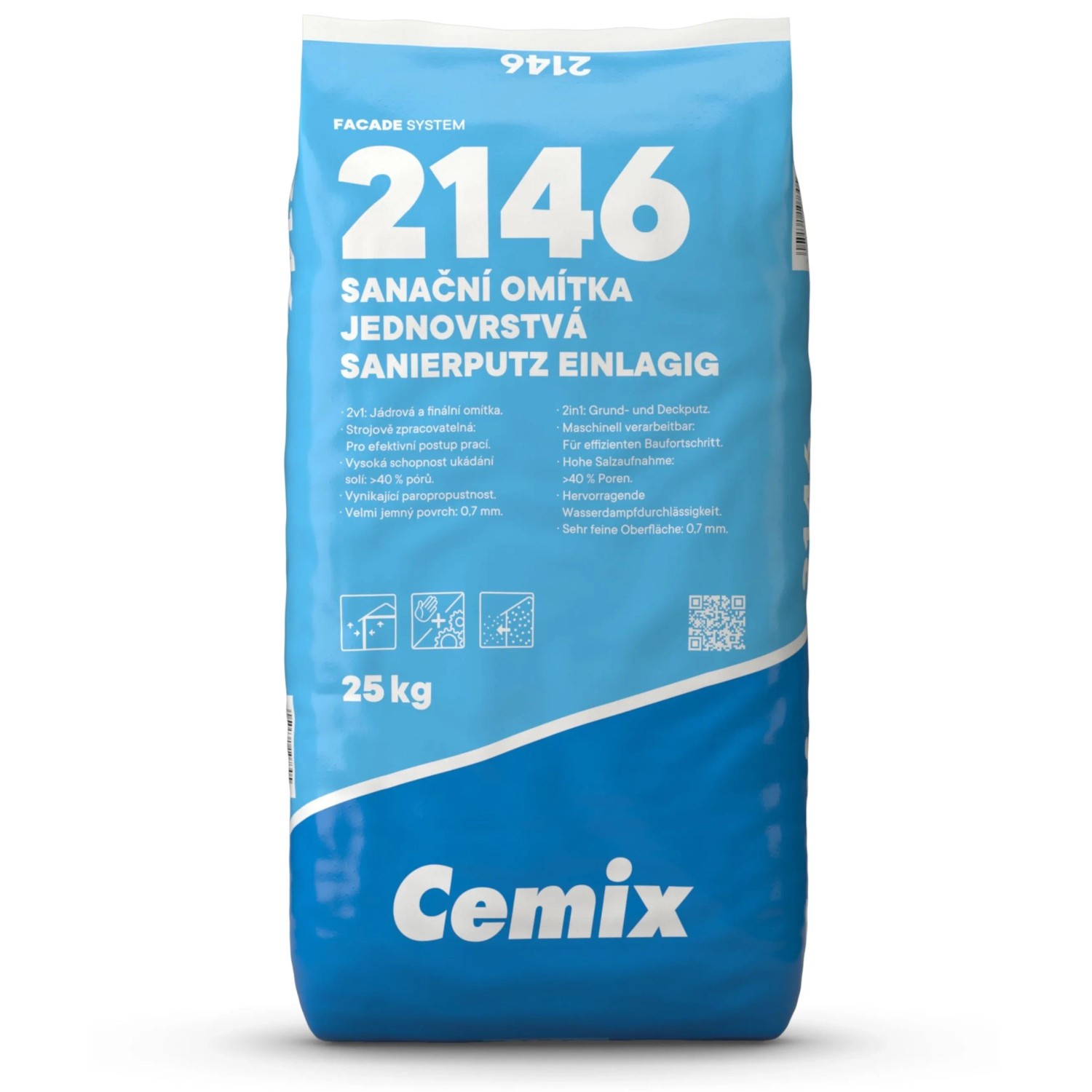 Cemix Sanační omítka jednovrstvá 25 kg