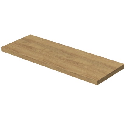 INTEDOOR Umyvadlová deska BEE bez výřezu, š. 150 cm, dub Hickory