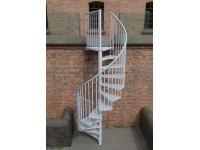 Minka STAIRS Venkovní točité schodiště Rondo Zink Color bílé pr. 120 cm Minka STAIRS Venkovní točité schodiště Rondo Zink Color bílé pr. 120 cm