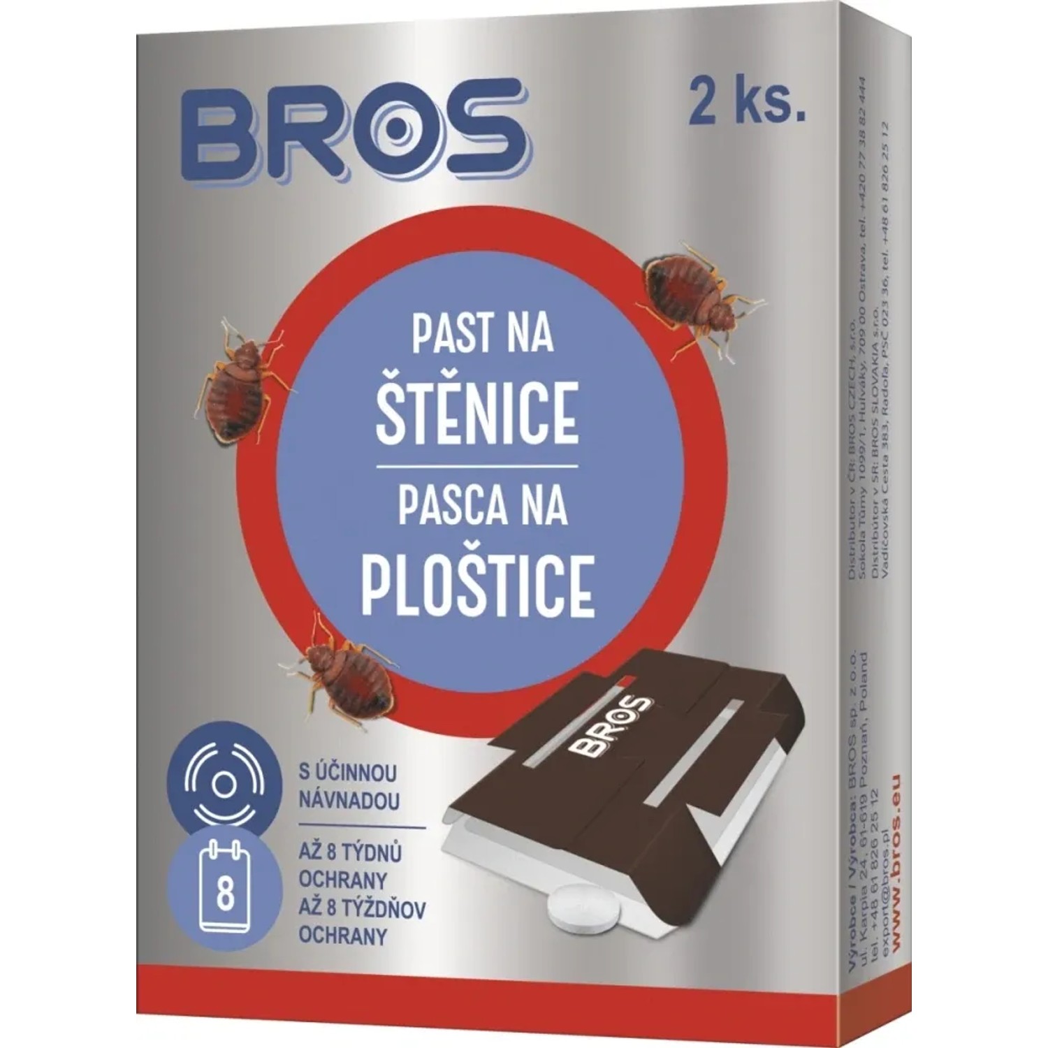 BROS Lepová past na štěnice, 2 ks