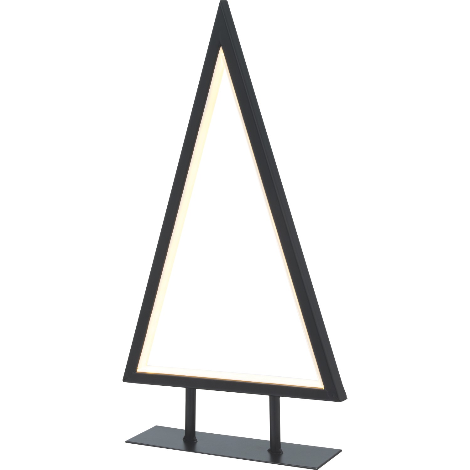 VLC Vánoční dekorace vánoční stromeček 60 x LED teplá bílá, černá, 43 x 23 x 7cm