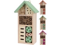 Hmyzí domek dřevěný, různé barvy, 1 ks, 26 x 13 x 8,5 cm