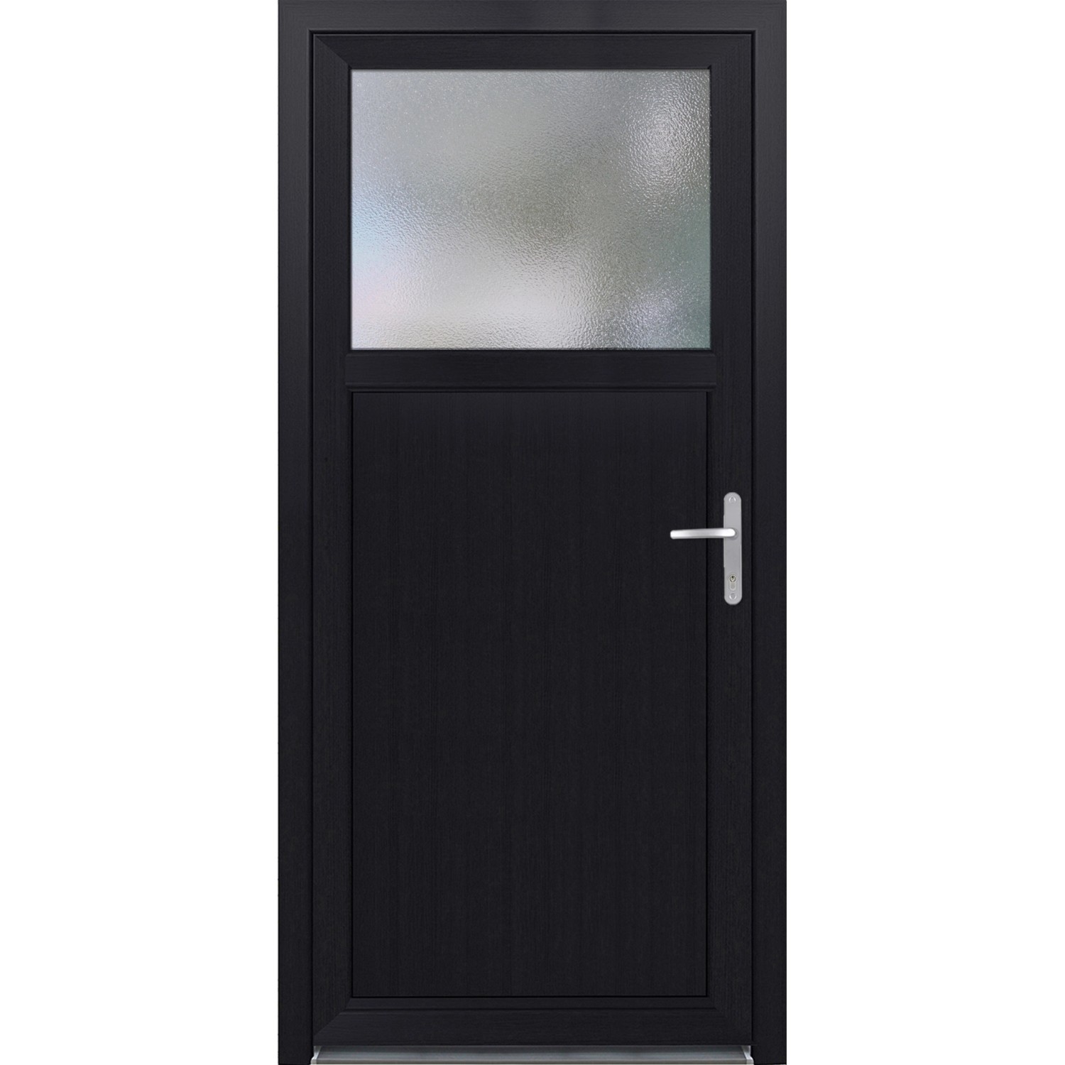 Panto Plastové vedlejší vchodové dveře K504, bílá/antracitová 98 x 198 cm, P