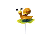 Dekorativní zahradní zápich Fun Spinner šnek, 48 cm, 1 ks