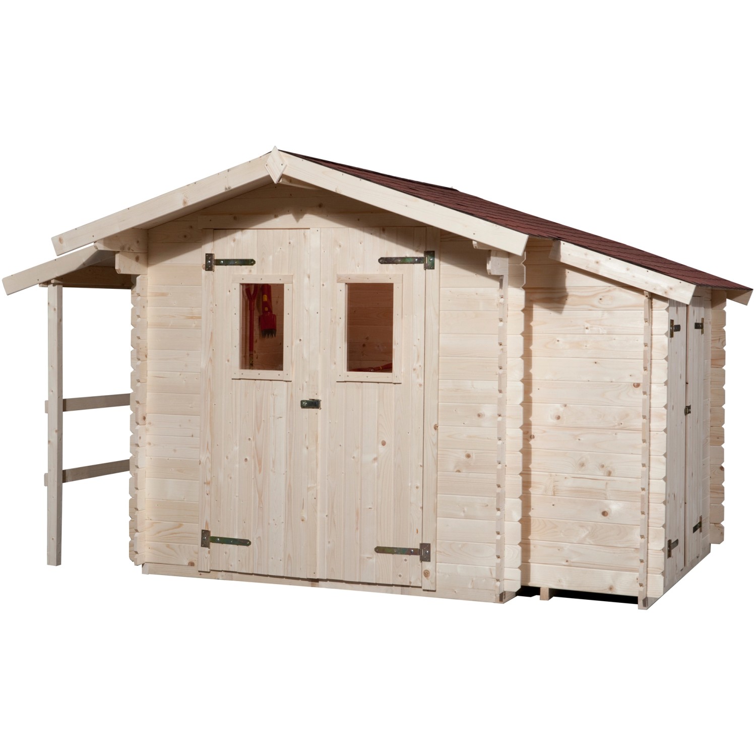 Weka Dřevěný zahradní domek Bologna Plus přírodní, 340 x 200 cm