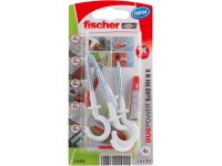 Fischer Hmoždinka DuoPower 8 x 40 RH N K NV se skobou, 4 ks