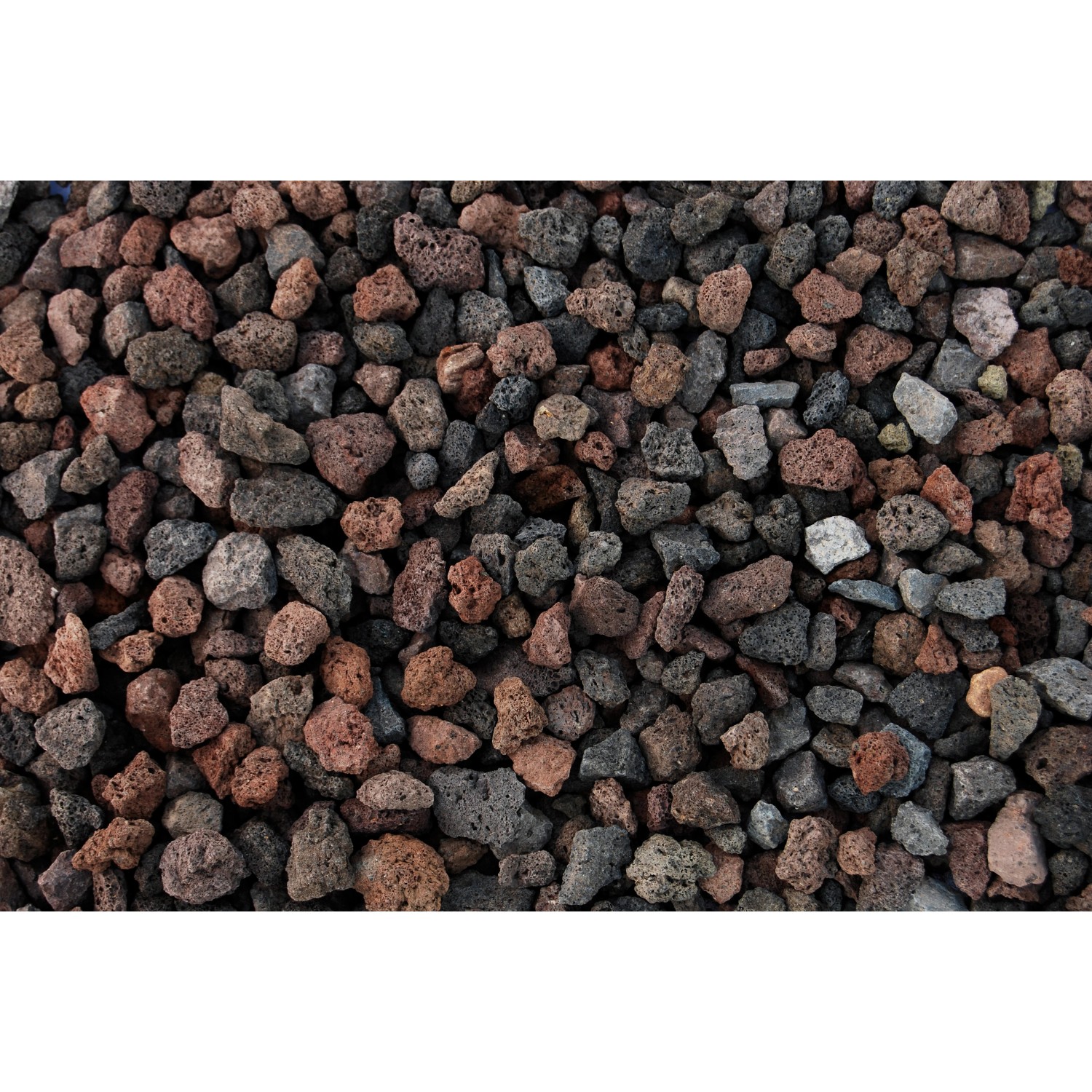 Lávová drť žhavé uhlíky - černá 8-16 mm 20 kg PE pytel