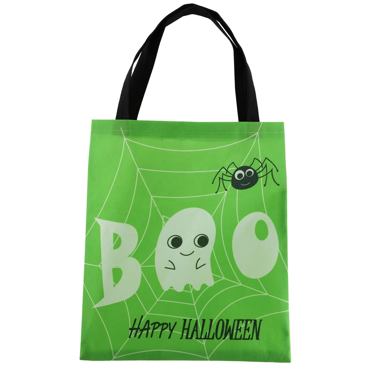 Halloweenská taška, zeleno-černá, 30 cm