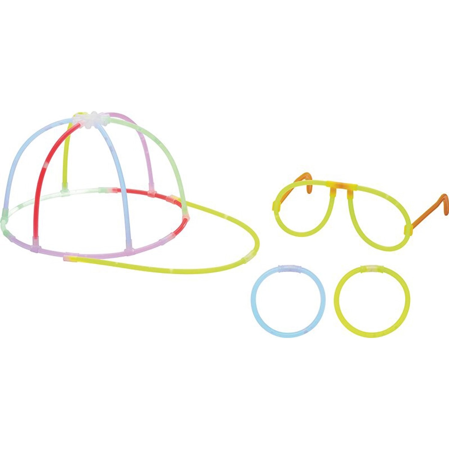 Svítící tyčinka - party sada čepice