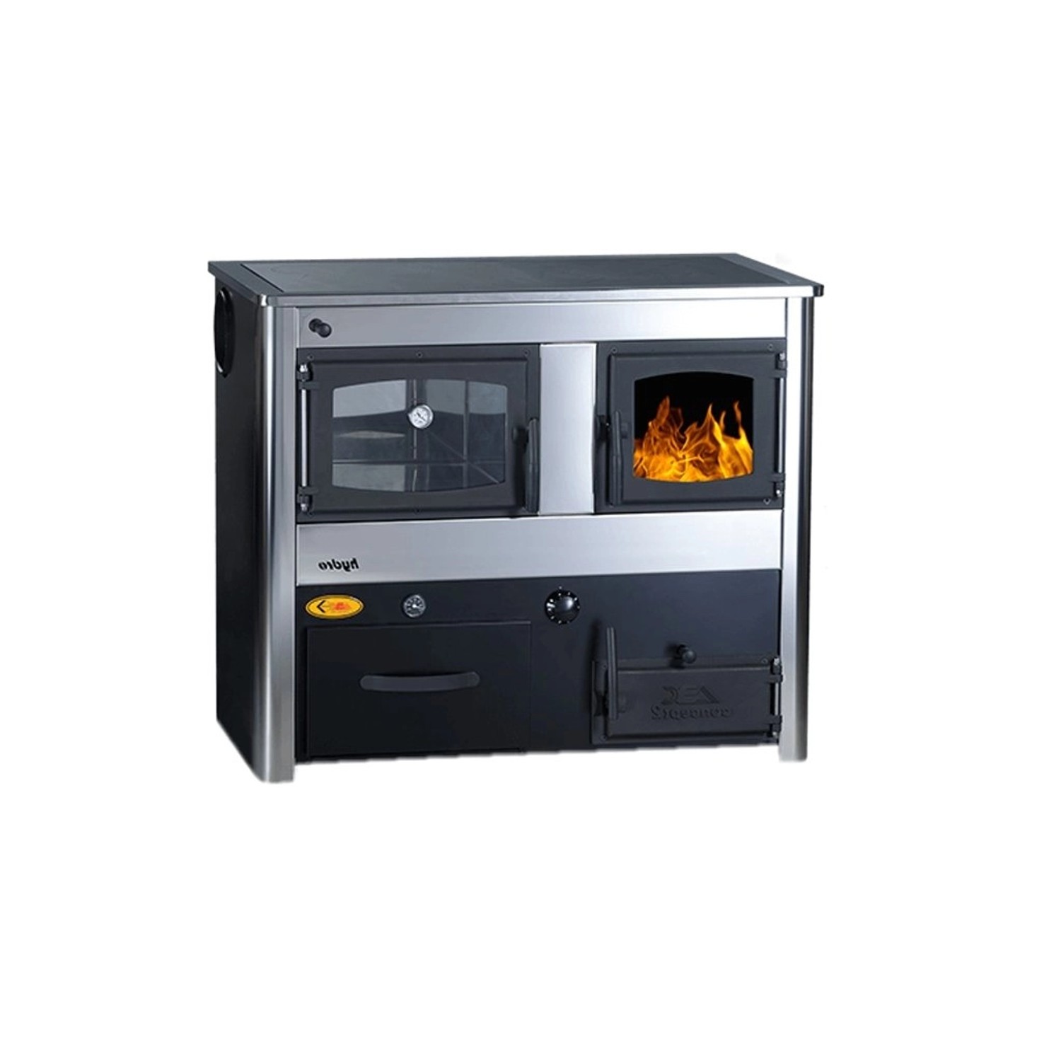 ABC Sporák CONCEPT 2 MAX THERMO HYDRO, 18,7 kW, nerez, 107 x 56,5 x 85 cm, L