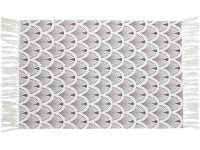 OBI Bavlněný koberec se vzorem bílo-šedý 60 x 90 cm