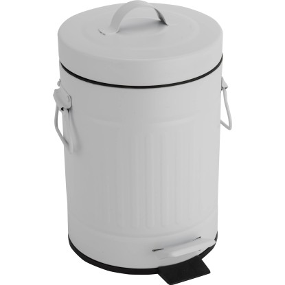Kosmetický odpadkový koš Retro 3 l bílý matný