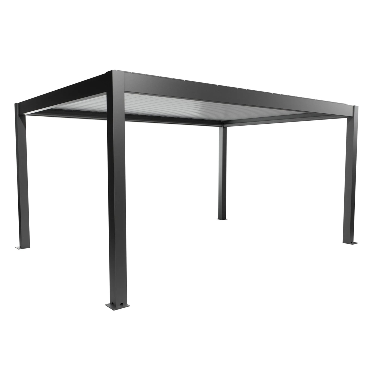 Biohort Pergola 5 x 3,5 tmavě šedá/bílá 515,5 x 367,5 cm