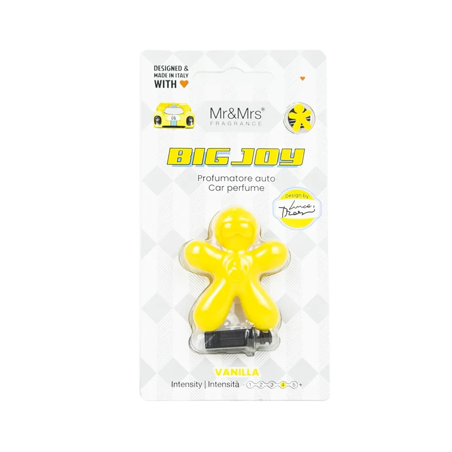 Mr. & Mrs. Osvěžovač vzduchu do auta Big Joy Yellow Vanilla