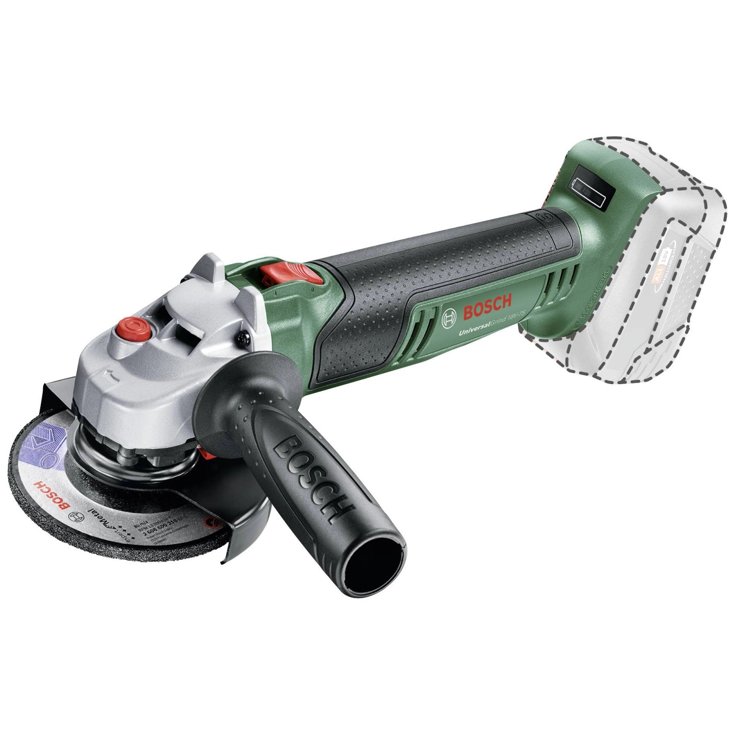 Bosch Aku úhlová bruska UniversalGrind 18V-75, 115 mm