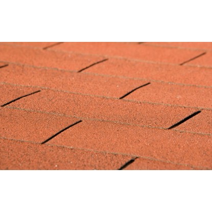Weka Střešní šindele obdélníkové, červená, 3 m2