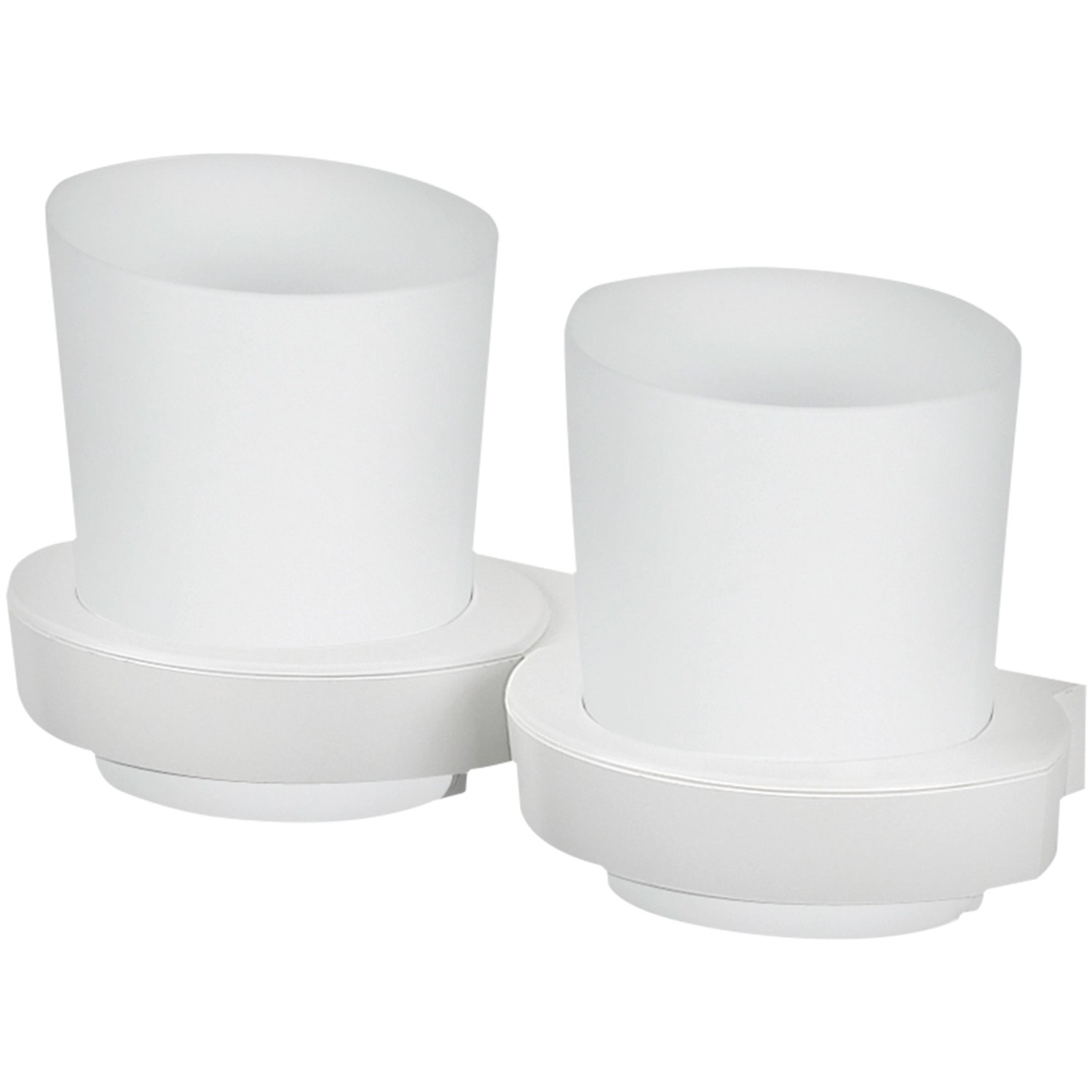 Spirella Dvojkelímek s držákem Lemon, bílý