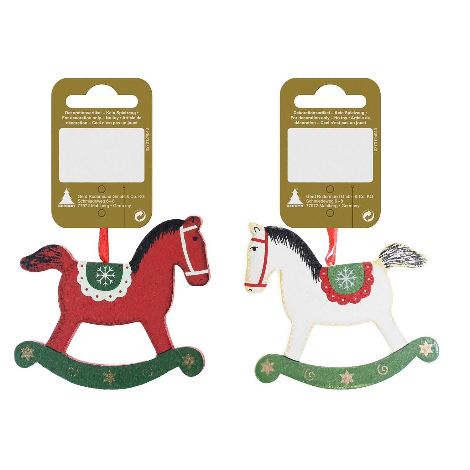 Houpací kůň dřevěný, 8 cm