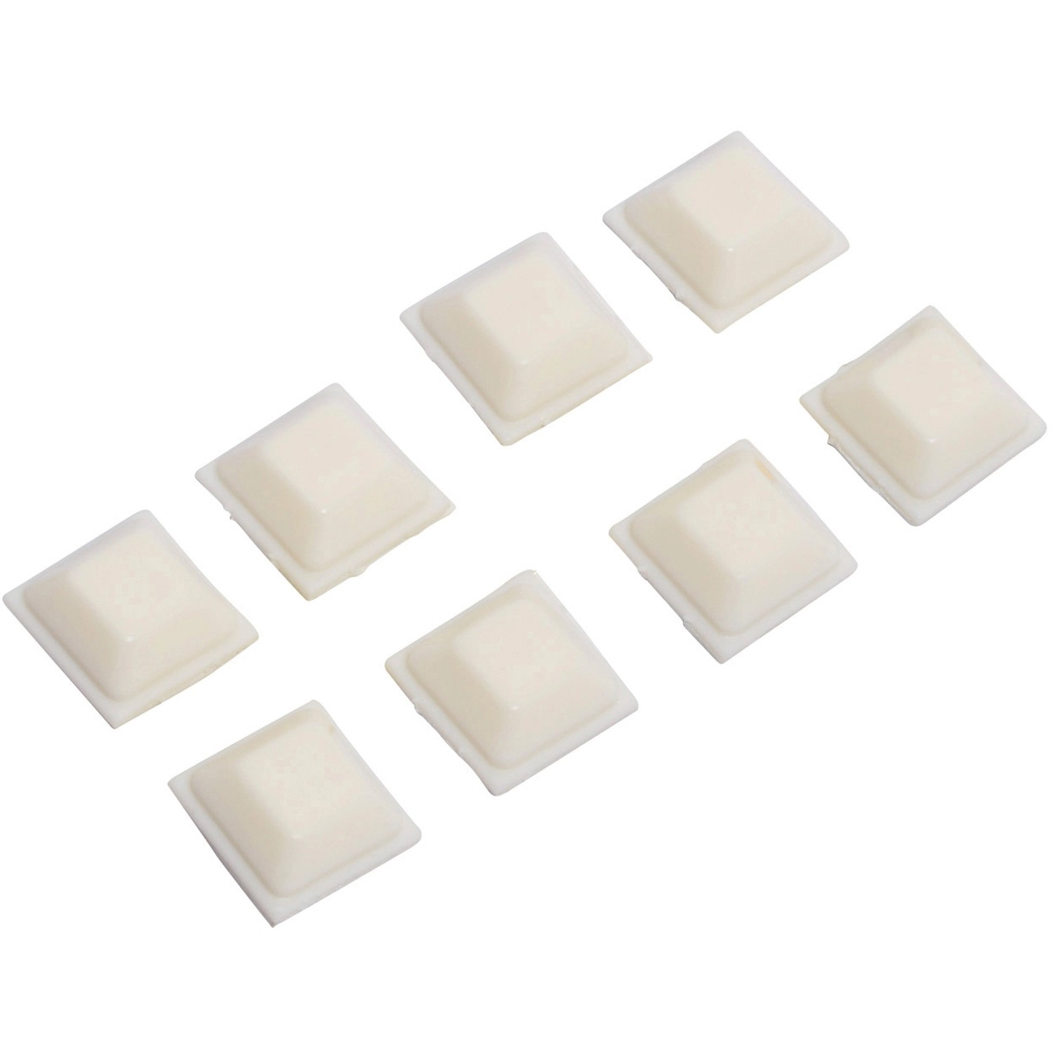 OBI Univerzální tlumič samolepicí 15 mm x 15 mm bílý, 8 ks