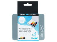 Daler Rowney Cestovní sada akvarelových barev SIMPLY, 10dílná Daler Rowney Cestovní sada akvarelových barev SIMPLY, 10dílná