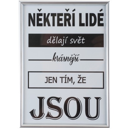 Bondecor Fotorámeček plastový FAST stříbrný 40 x 50 cm