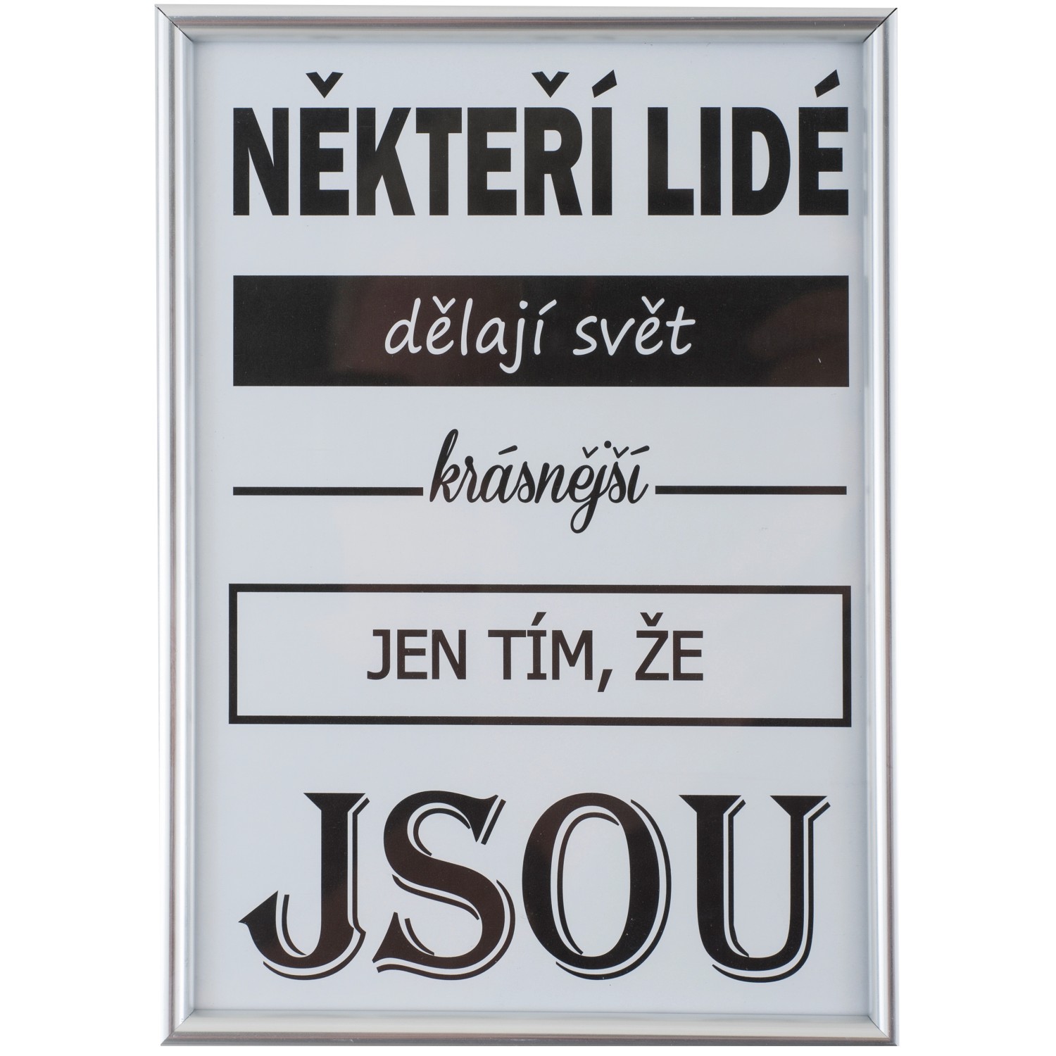 Bondecor Fotorámeček plastový FAST stříbrný 21 x 30 cm