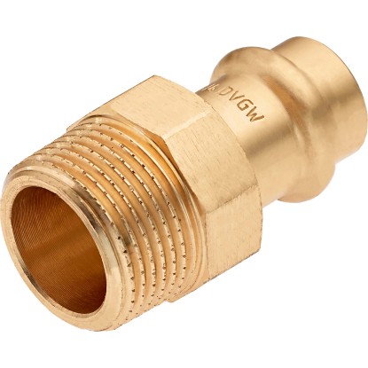 Přechodová vsuvka červený bronz, pr. 15 mm x 26,4 mm (R 3/4), 1 ks