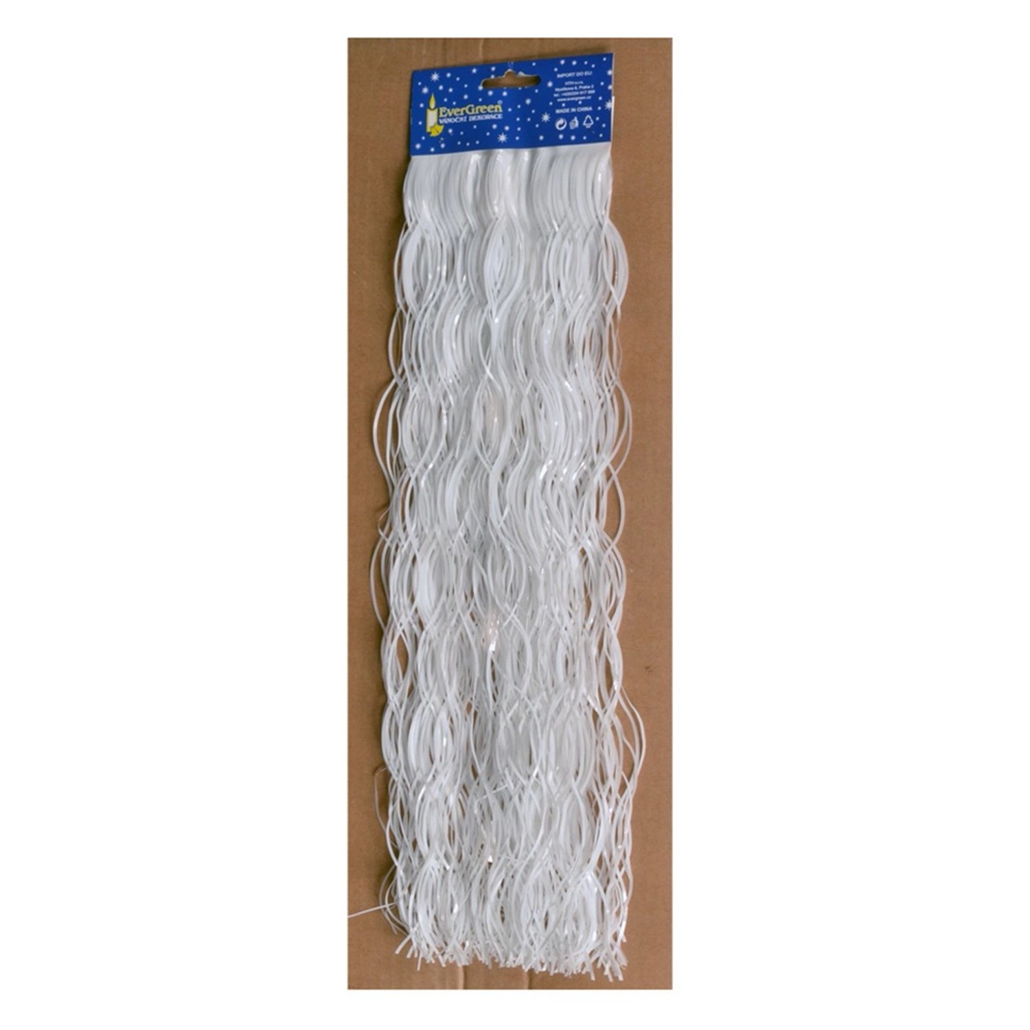 EverGreen Lameta vlnka, vysoký lesk, bílá, 50 cm