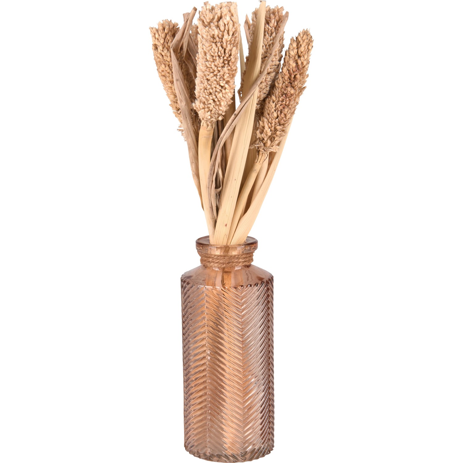 Sušené květiny ve váze Desert Flower 30 cm světle hnědé