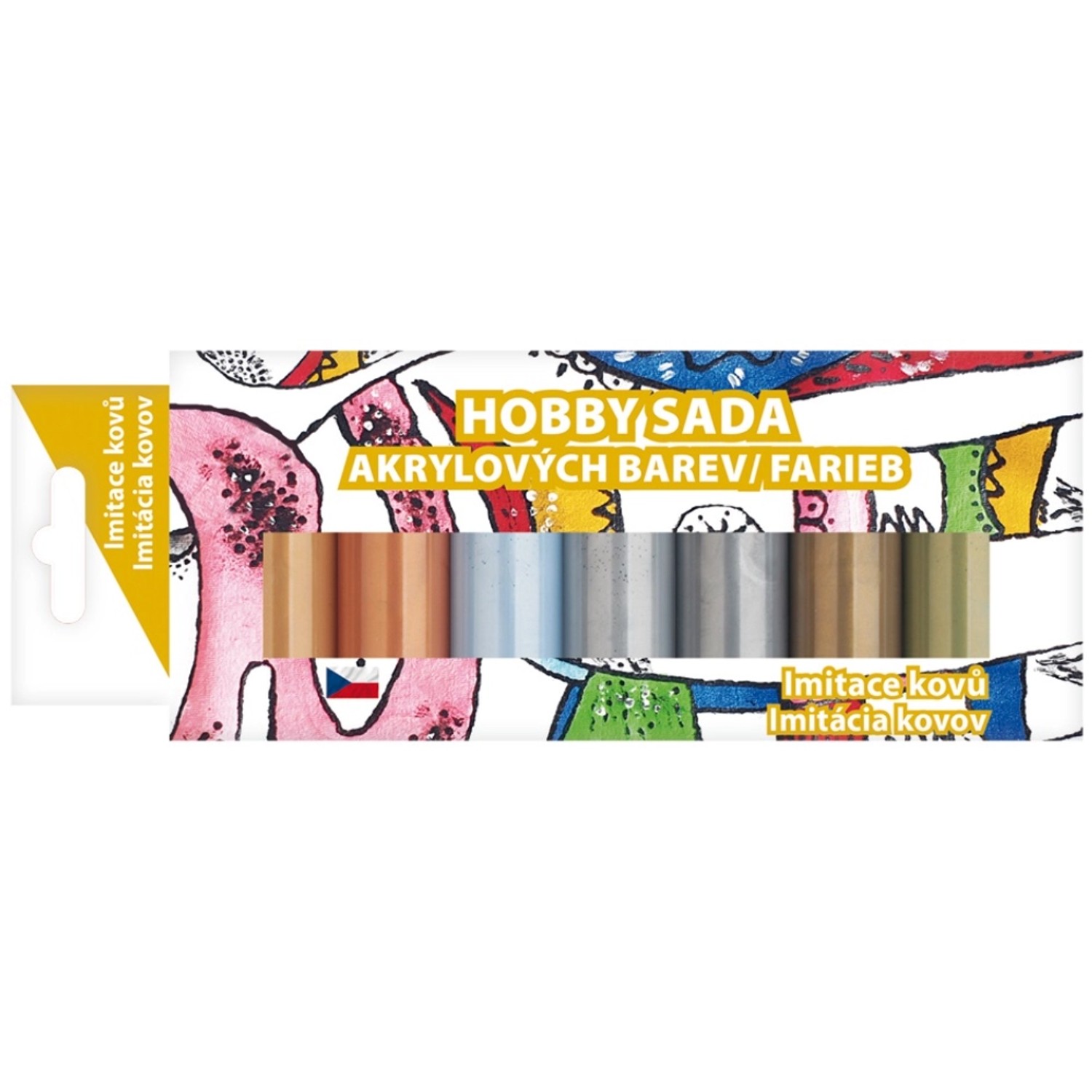 Sada akrylových barev 7 x 15 g, Imitace kovů Anděl Přerov s.r.o.
