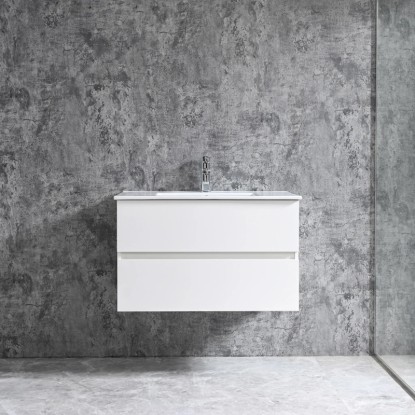 Sanotechnik Umyvadlová skříňka s umyvadlem Corbo, bílá, 80 cm