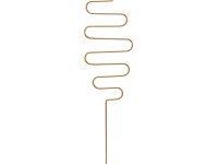 Kovová opora k rostlinám tvar č. 3, zlatá, 10 x 34 cm