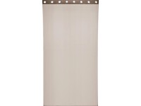 Závěs s kroužky, béžová, 140 x 245 cm, 2 ks