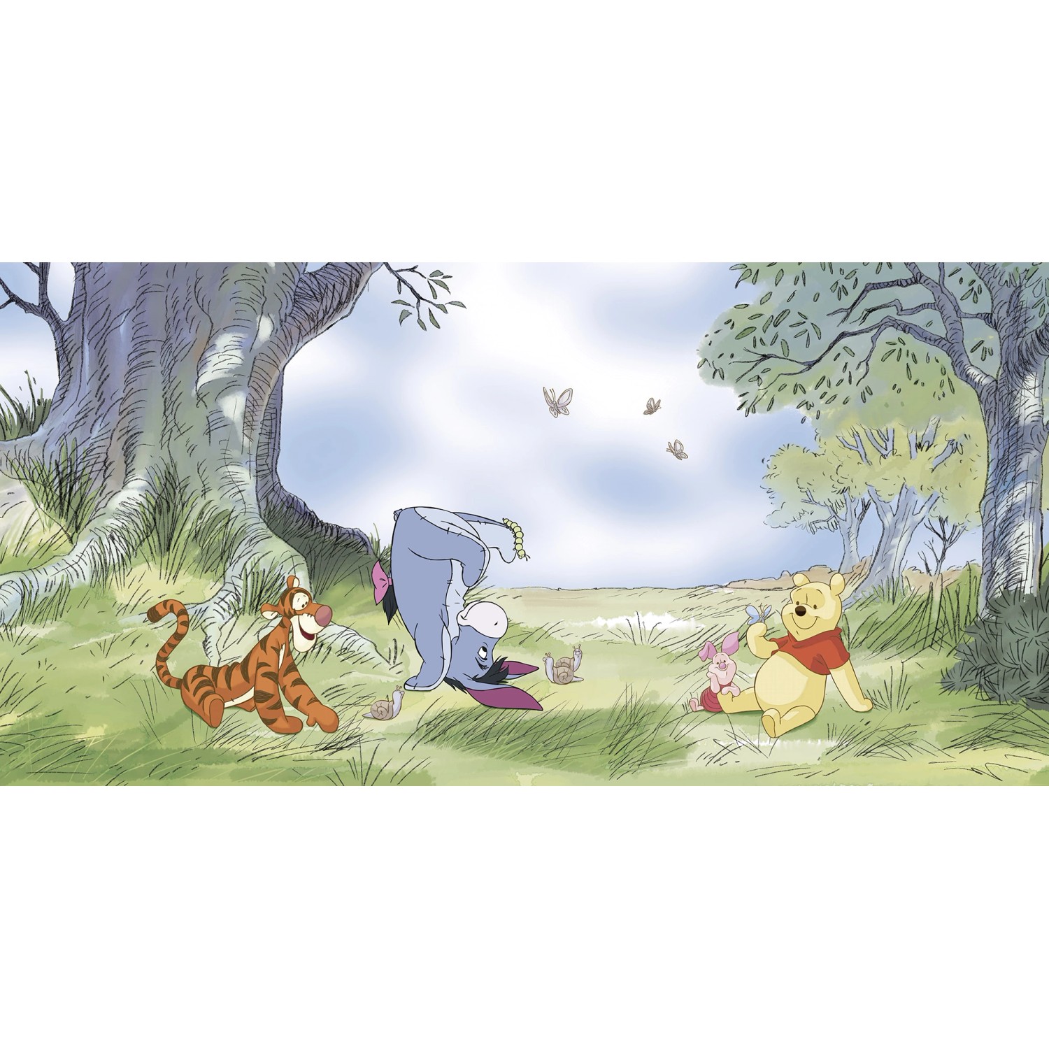 Komar Vliesová fototapeta Disney Winnie The Pooh Friendly Day 500 x 250 cm