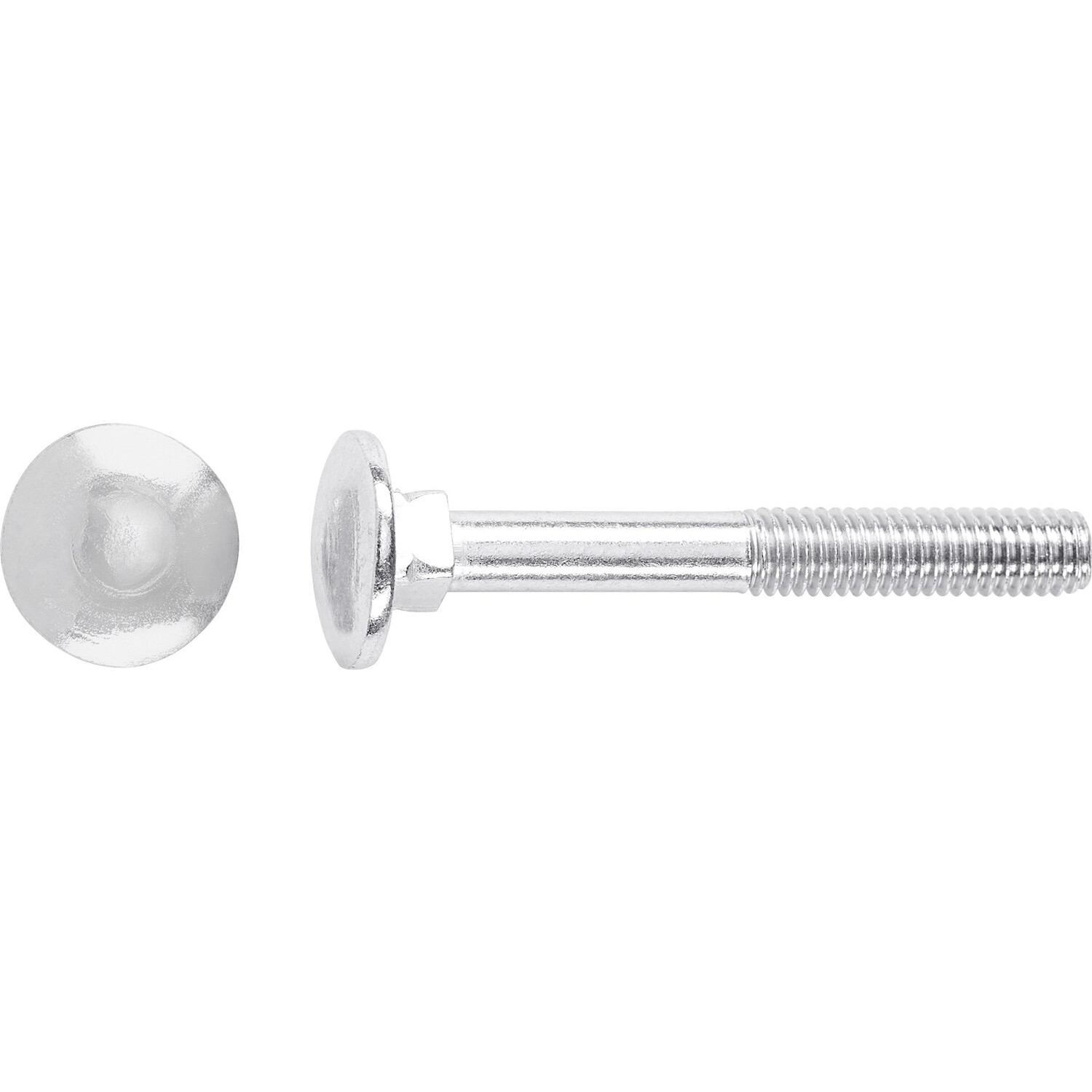 Vratový šroub M5 x 40 mm částečný závit bíle pozinkovaný - na váhu