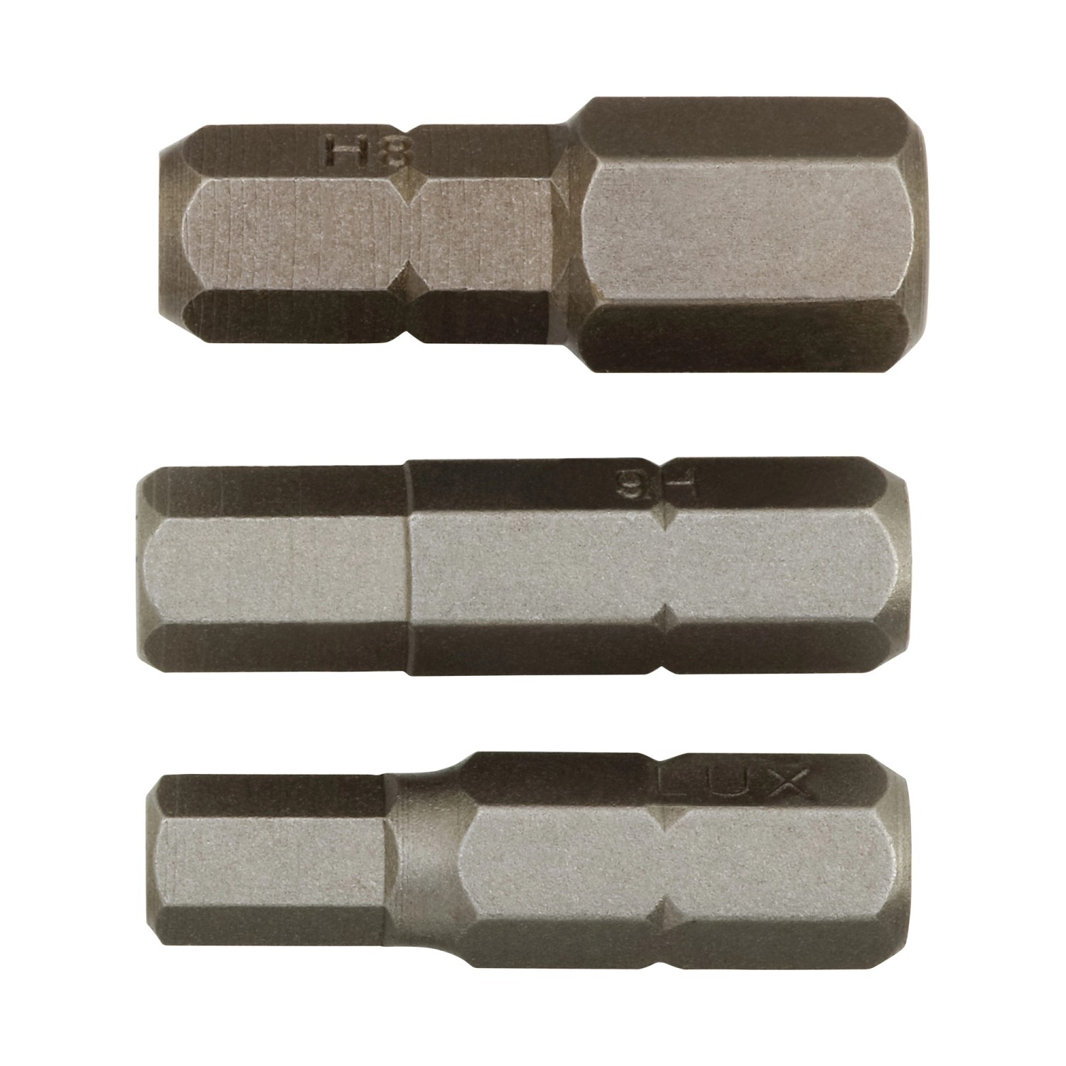 LUX Sada imbusových bitů 5 mm 6 mm 8 mm 3dílná