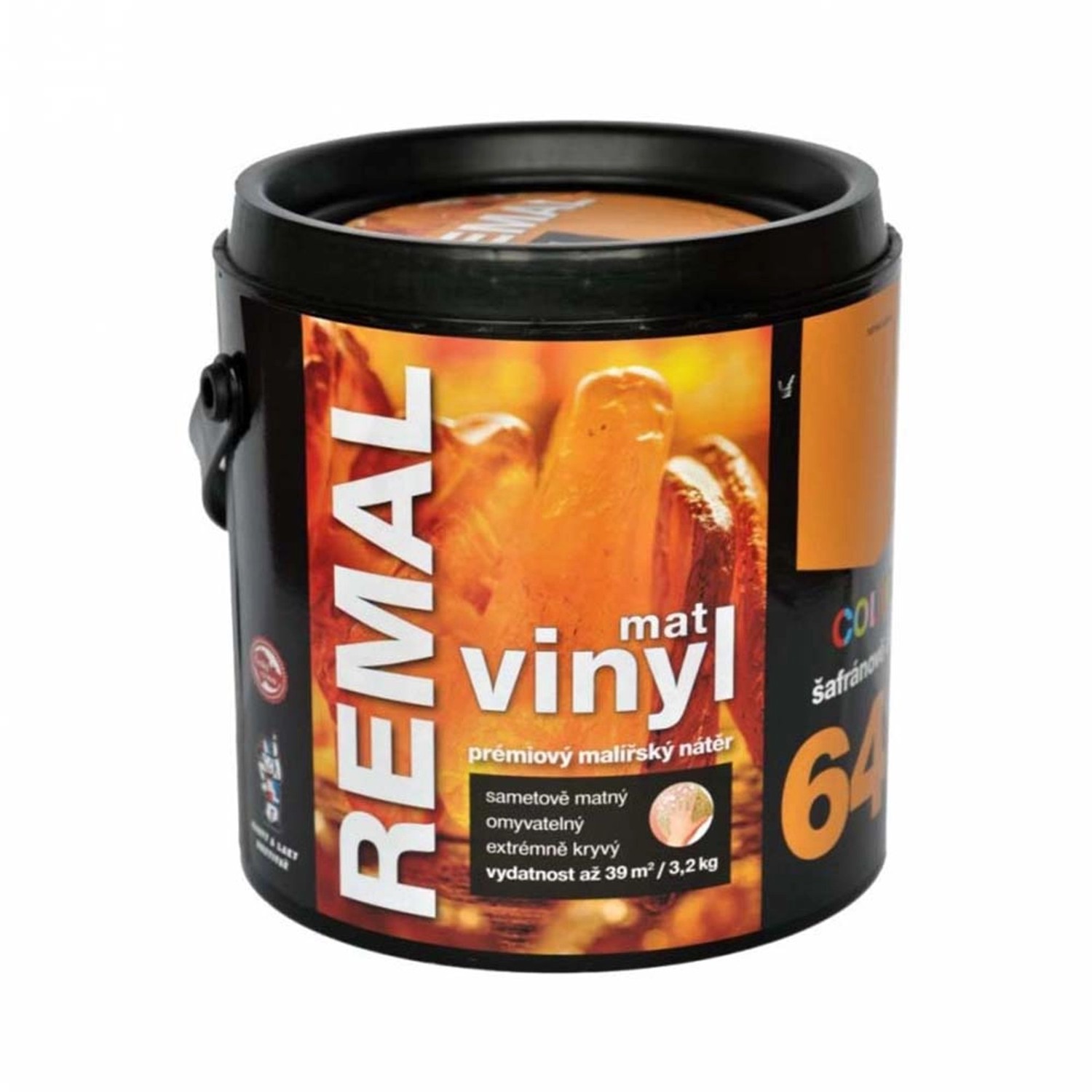 Remal Vinyl Color mat šafránově žlutá 3,2kg