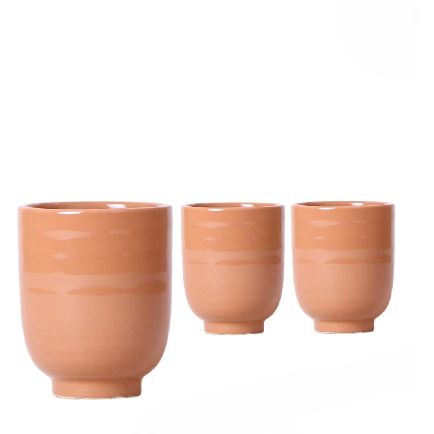 Royal Lemkes Keramický obal na květináč "Glazed Cognac", pr. 9 cm, 1 ks